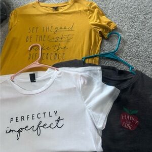 Yellow and White Kids Graphic Tees